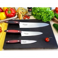 Набор из 3-х кухонных ножей Alexander AUS-8 Satin, Kizlyar Supreme купить в Нижнем Новгороде